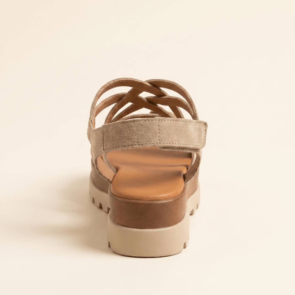 Aitana · Sandalia de Tiras de Piel con Plataforma - zapatos de mujer Calenzo