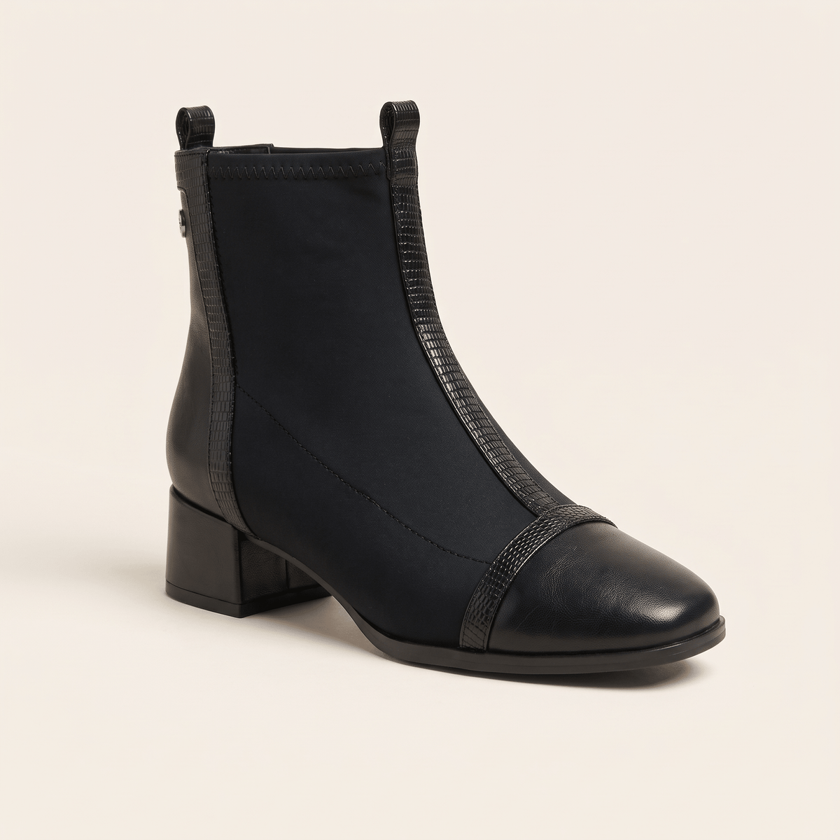 Almudena · Botín de Ante y Tejido - zapatos de mujer Calenzo