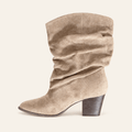 Castellana · Bota Slouch de Efecto Ante con Punta Almendrada - zapatos de mujer Calenzo