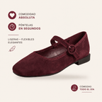 Celia · Bailarina Mary Jane de Ante con Hebilla - zapatos de mujer Calenzo