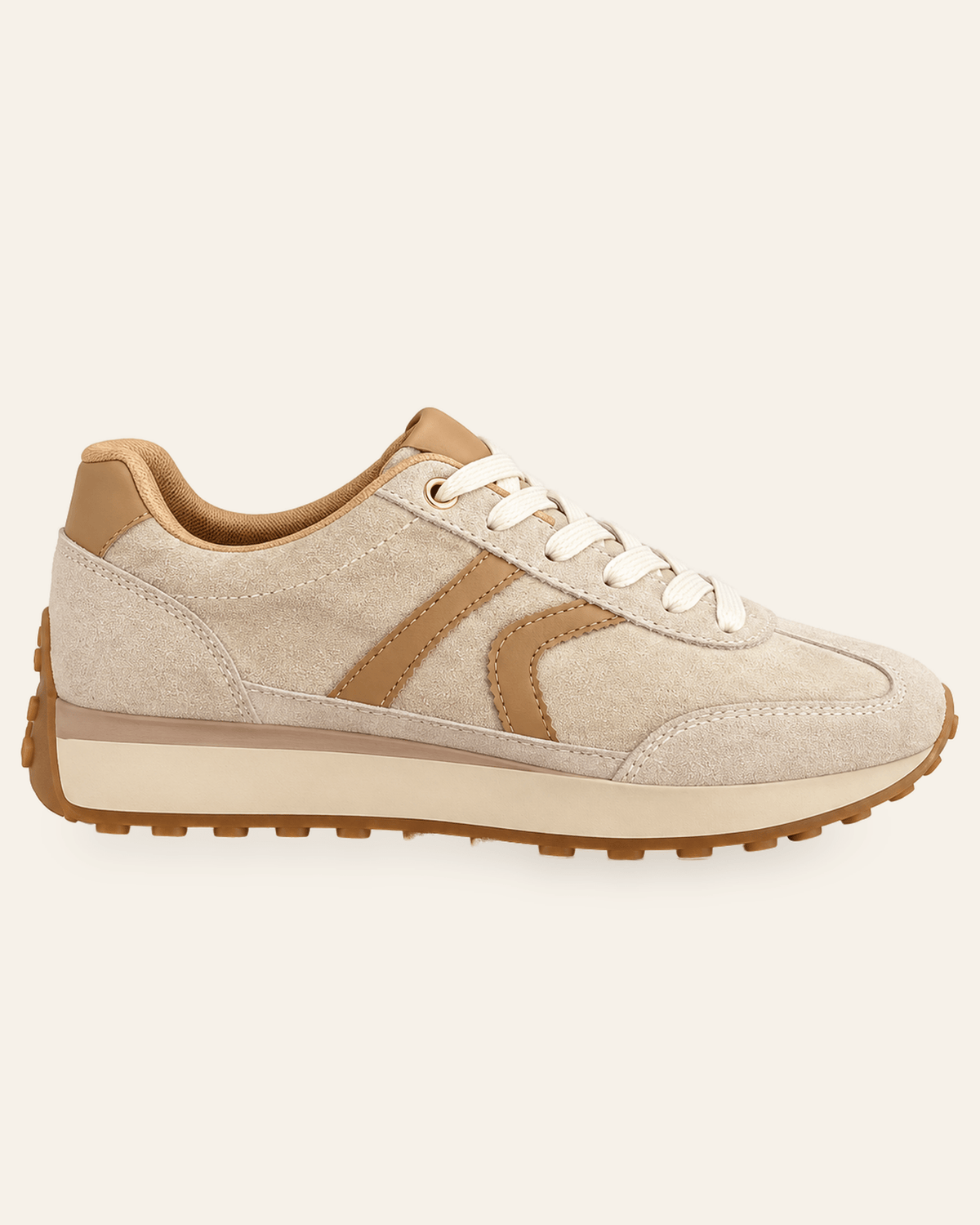 Chamberí · Zapatilla Retro Running de Efecto Ante - zapatos de mujer Calenzo