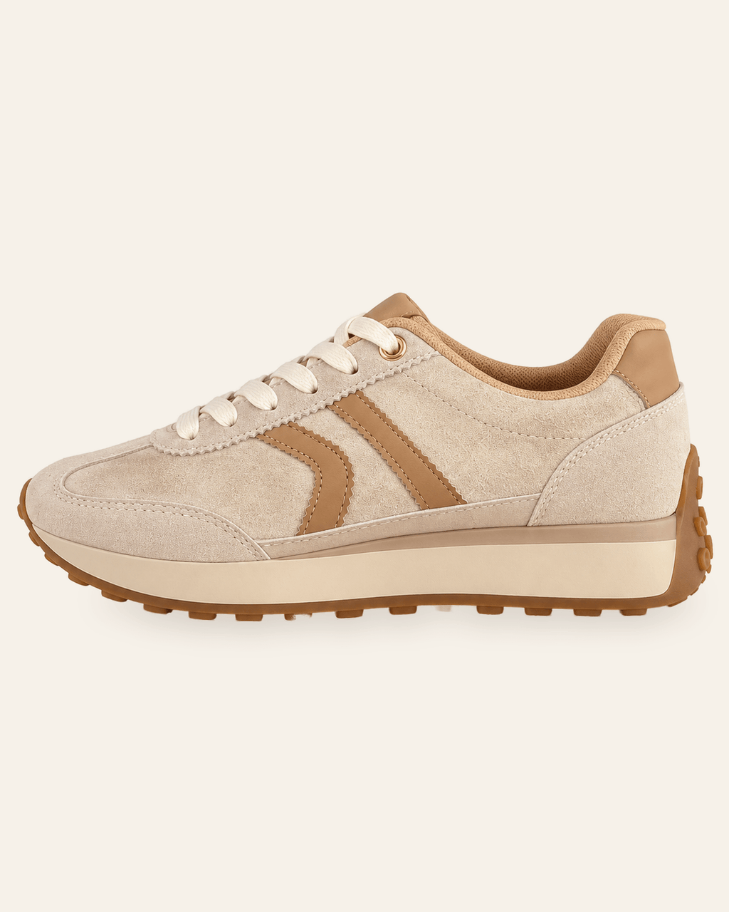 Chamberí · Zapatilla Retro Running de Efecto Ante - zapatos de mujer Calenzo