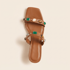 Gala · Mule Joya de Tacón Kitten con Piedras - zapatos de mujer Calenzo