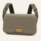 Goya · Bolso Bandolera con Cierre Dorado — Gris y Kaki - zapatos de mujer Calenzo