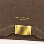 Goya · Bolso Bandolera con Cierre Dorado — Marrón y Taupe - zapatos de mujer Calenzo