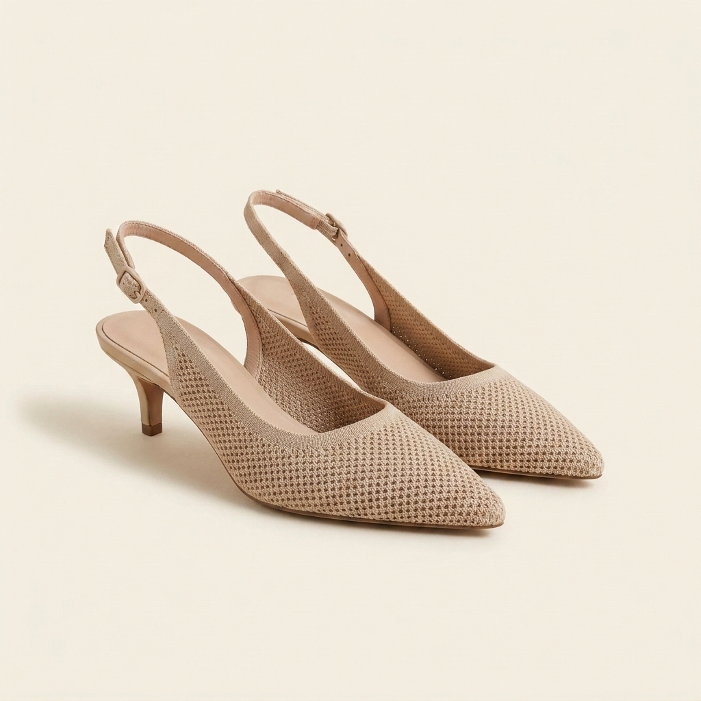 Valeria slingback mesh beige - principal