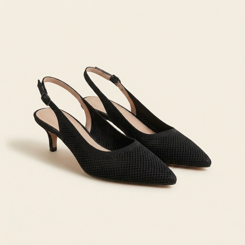 Valeria slingback mesh negro - principal