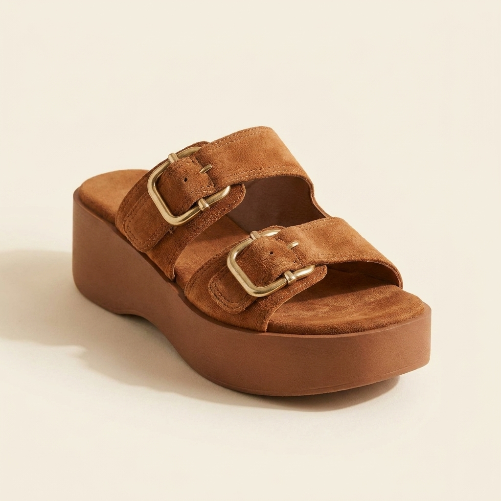 Carla mule cognac vista frontal