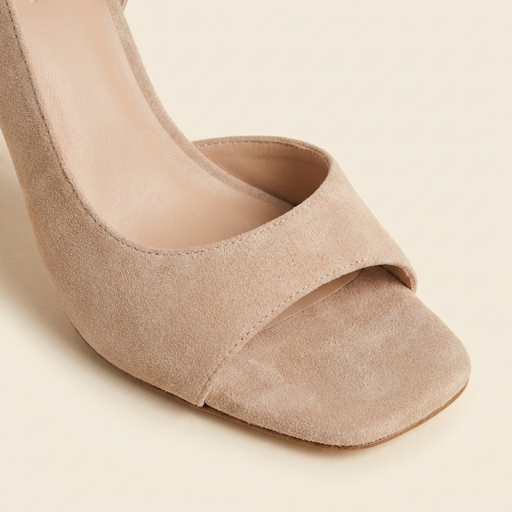 Slingback beige - detalle empeine y plantilla