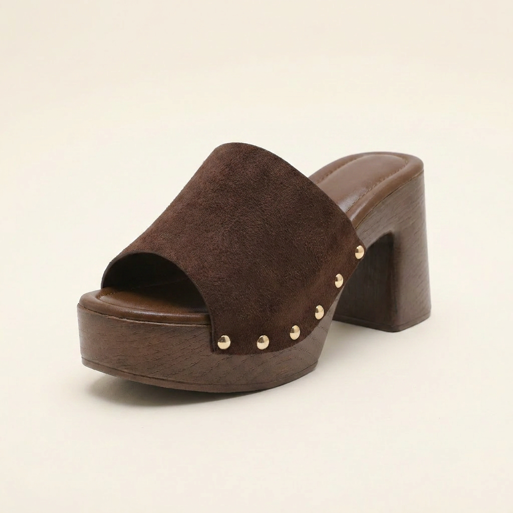 Zueco marron - frontal