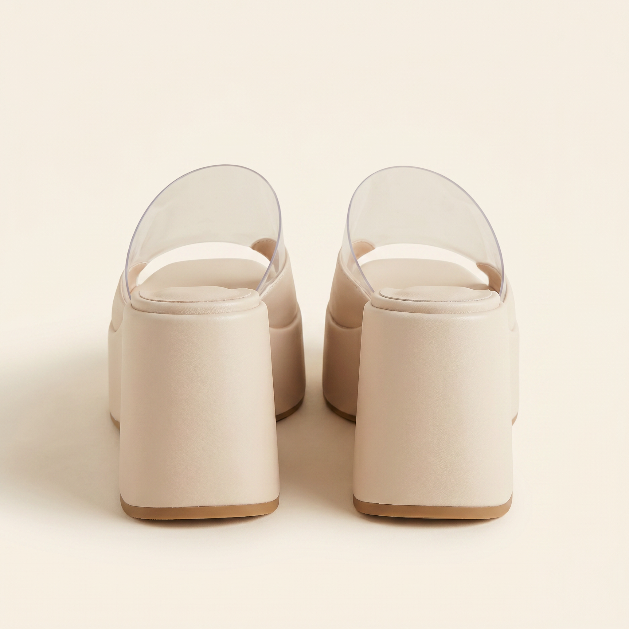 Cuna mule beige - vista trasera plataforma