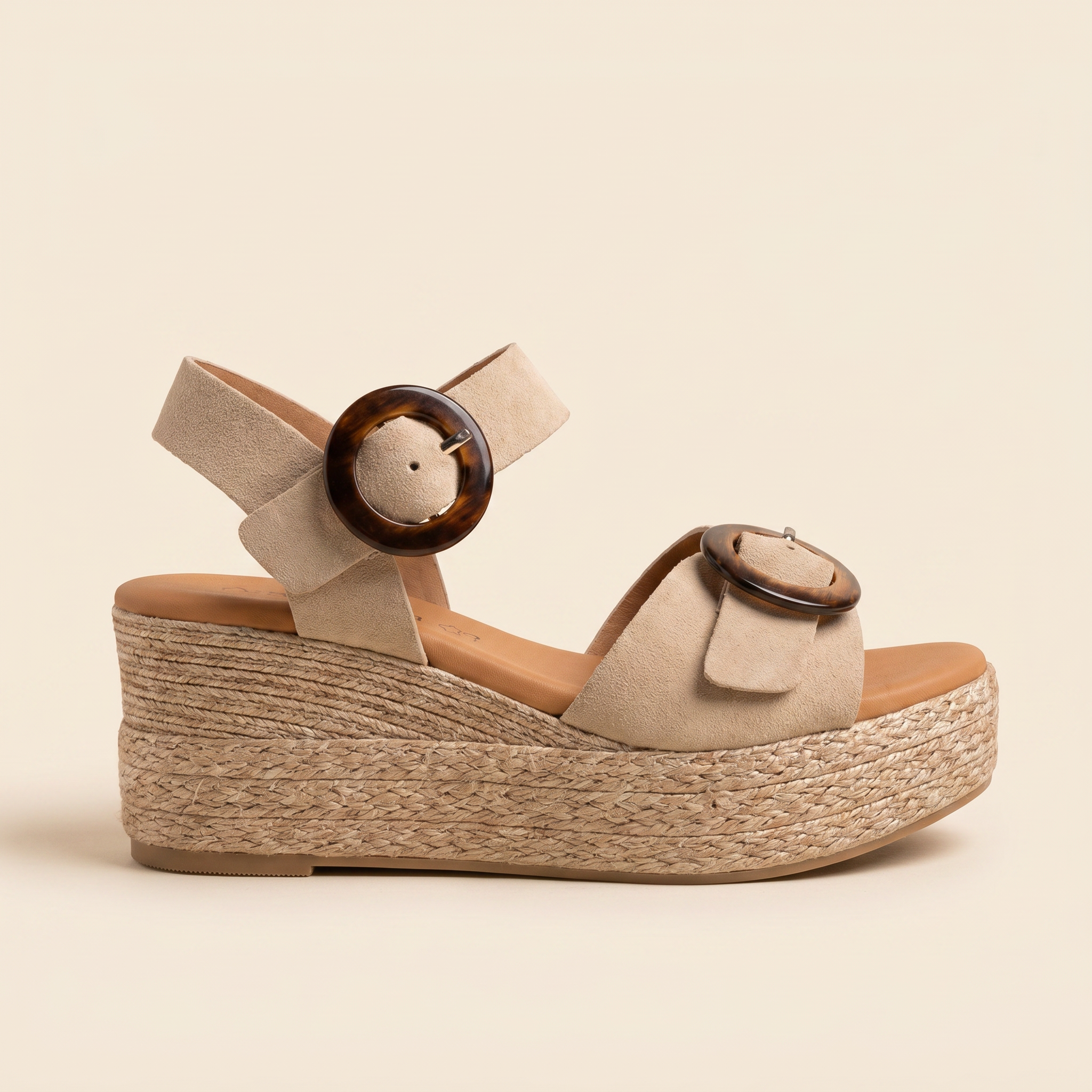 Cuna de esparto nobuk beige - perfil