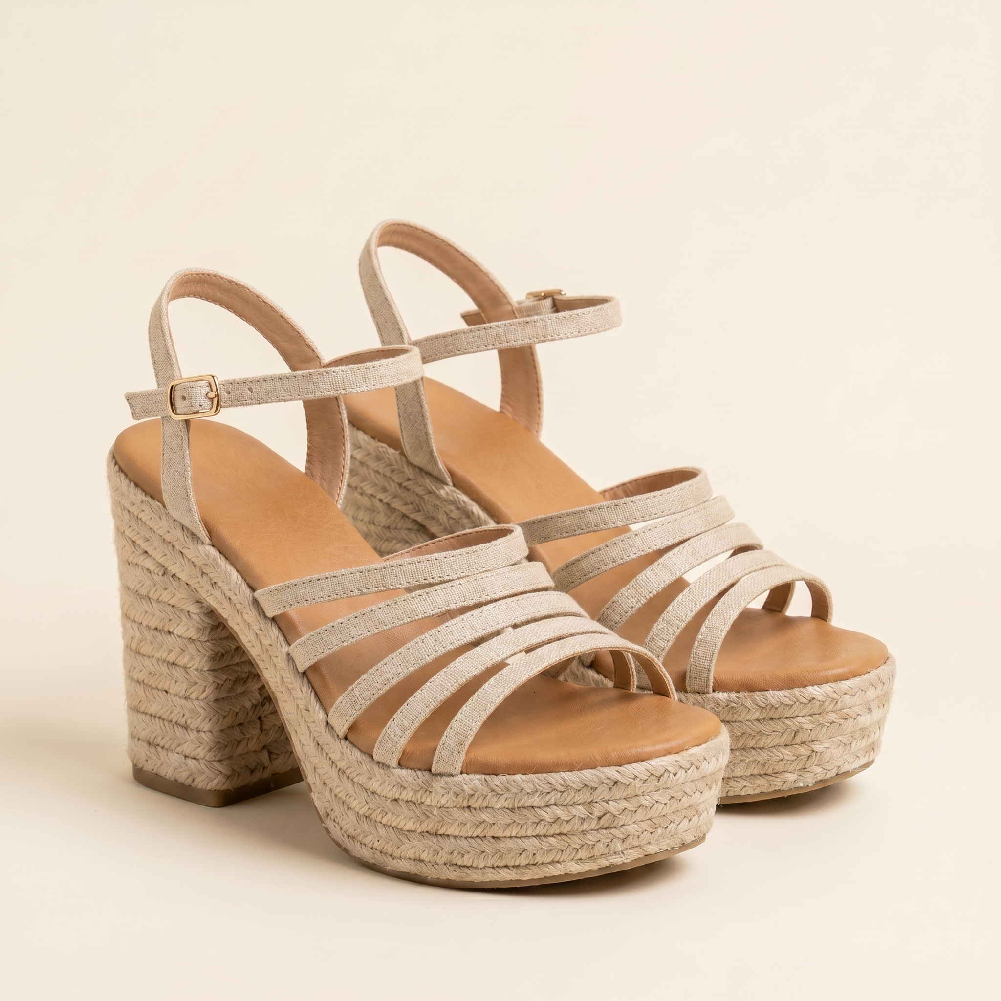 Cuna alta esparto beige - 3/4 par