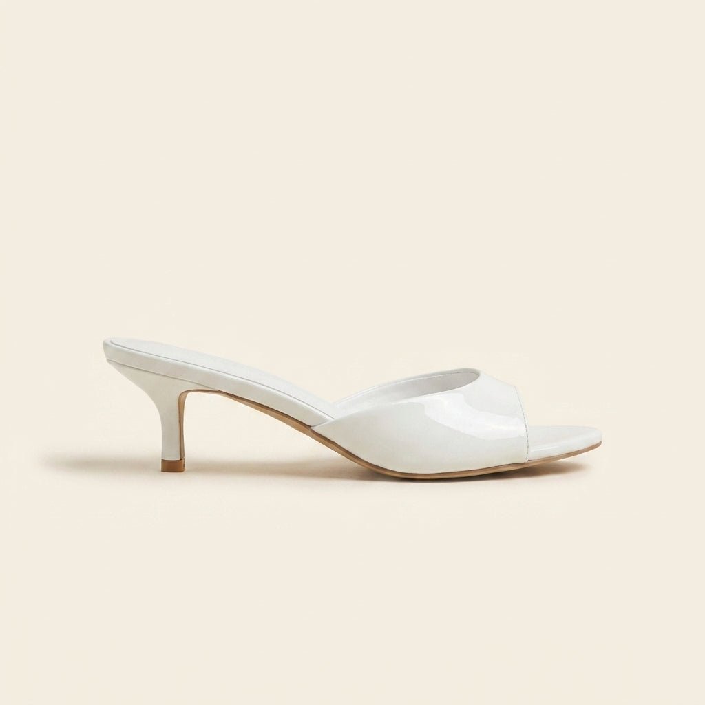 Lola · Mule de Tacón Kitten en Charol - zapatos de mujer Calenzo