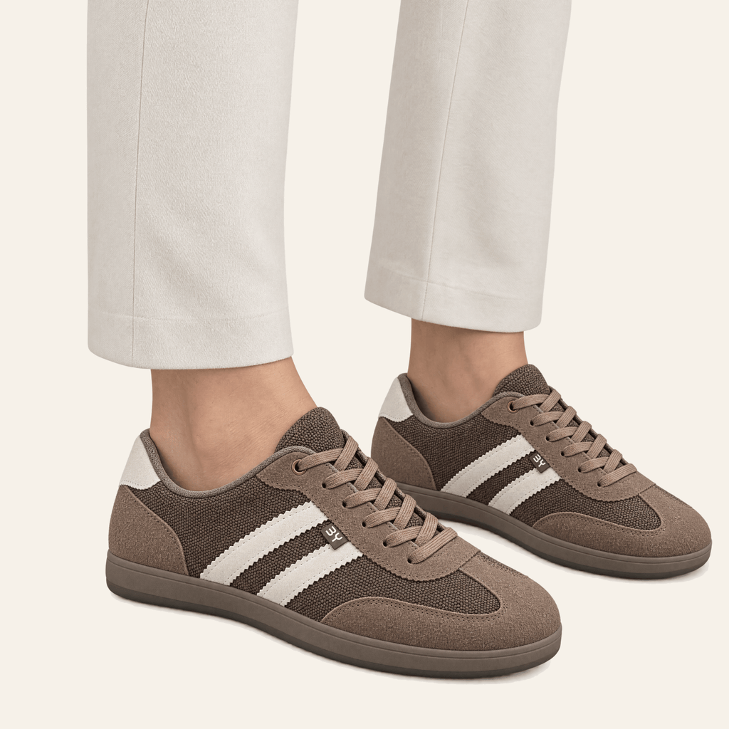 Maia · Zapatillas Retro de Tejido y Ante - zapatos de mujer Calenzo