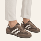 Maia · Zapatillas Retro de Tejido y Ante - zapatos de mujer Calenzo