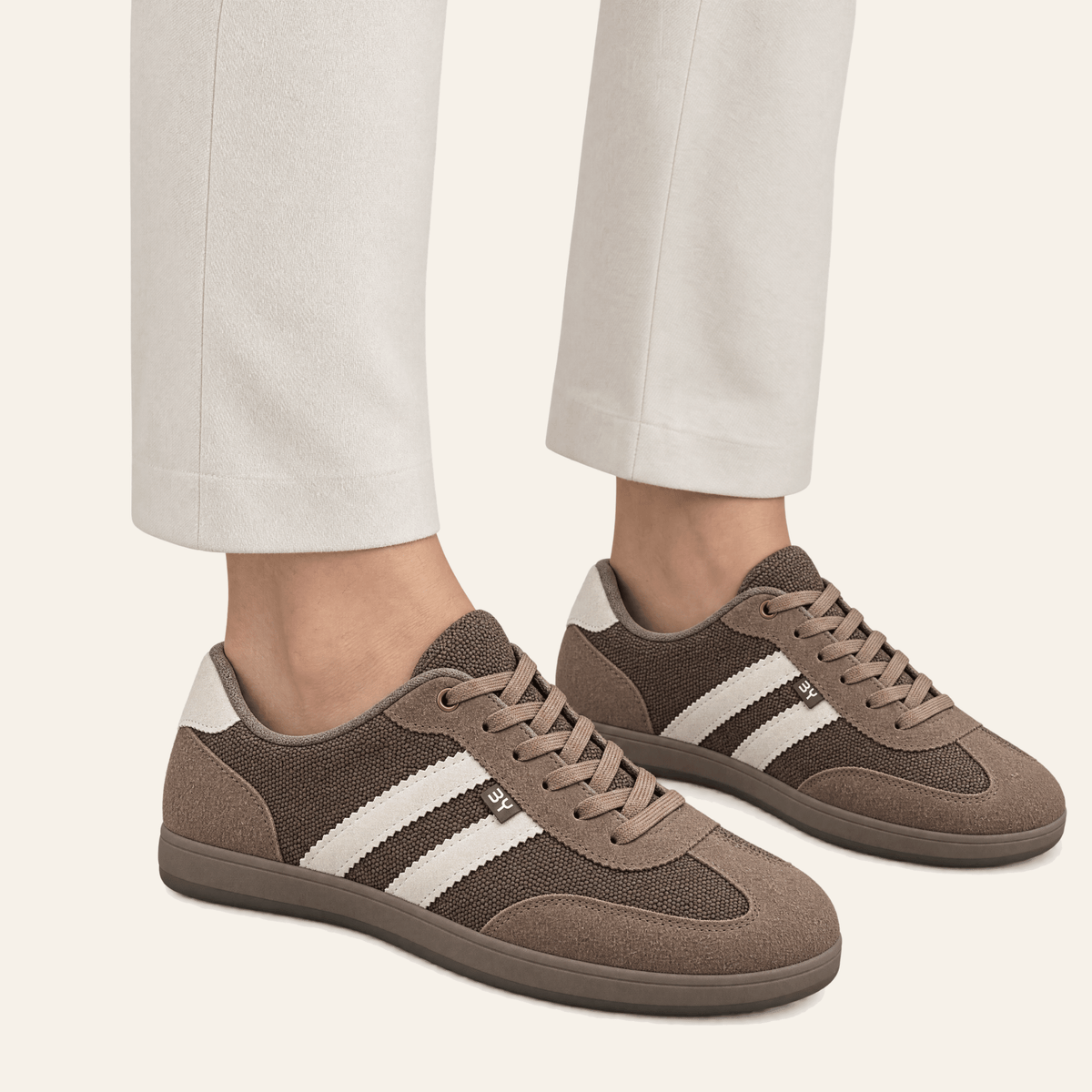 Maia · Zapatillas Retro de Tejido y Ante - zapatos de mujer Calenzo