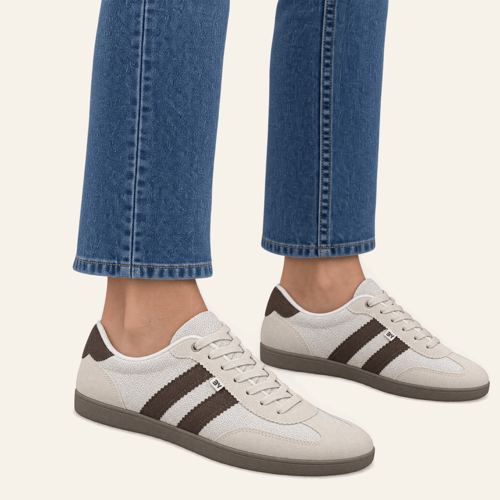 Maia · Zapatillas Retro de Tejido y Ante - zapatos de mujer Calenzo