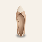 Martina · Bailarina de Punta con Puntera Bicolor - zapatos de mujer Calenzo