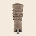 Mireia · Bota Slouch de Ante con Tacón Kitten - zapatos de mujer Calenzo