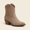 Rocío · Botín Cowboy Bordado de Ante - zapatos de mujer Calenzo