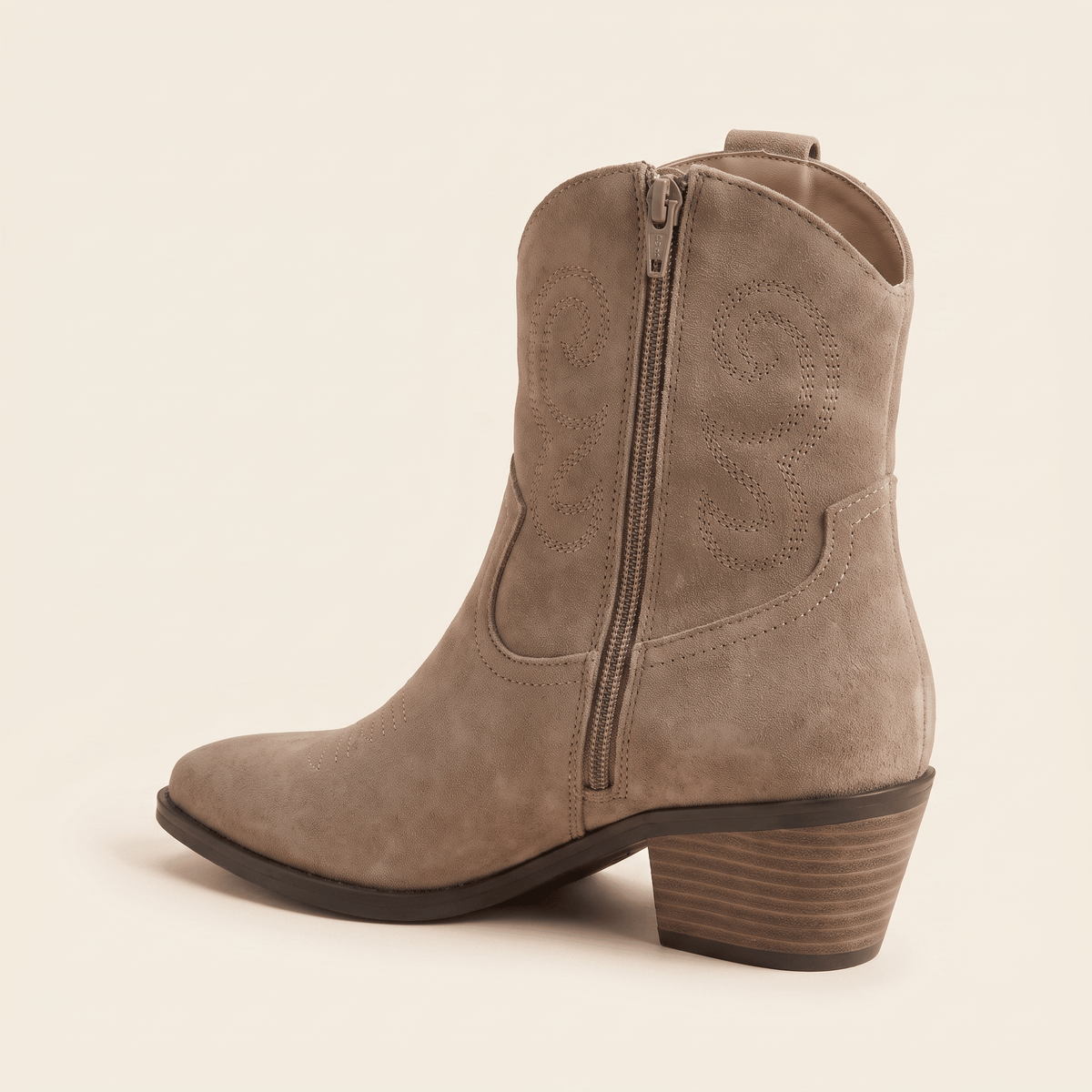 Rocío · Botín Cowboy Bordado de Ante - zapatos de mujer Calenzo