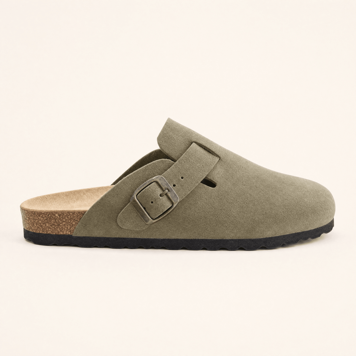 Standford · Zueco de Ante con Hebilla - zapatos de mujer Calenzo
