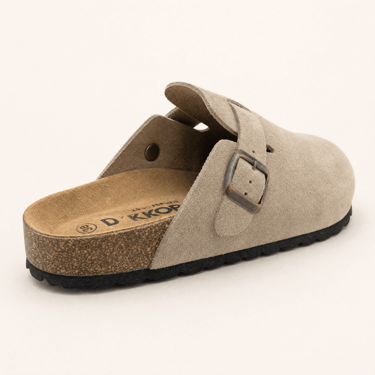 Standford · Zueco de Ante con Hebilla - zapatos de mujer Calenzo