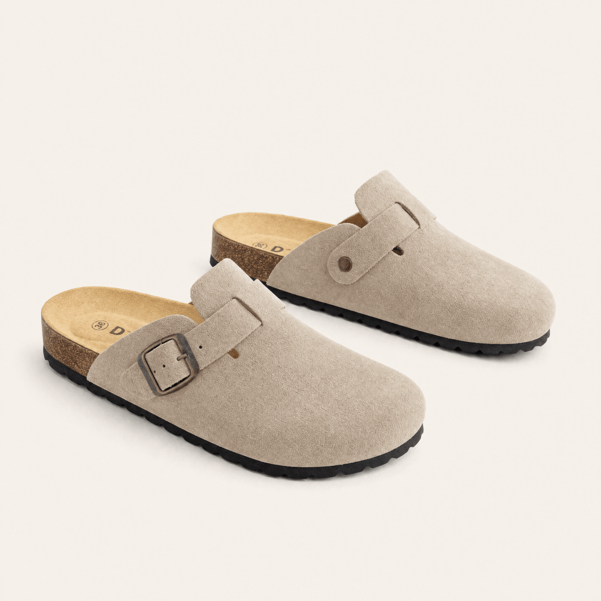 Standford · Zueco de Ante con Hebilla - zapatos de mujer Calenzo